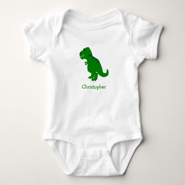 Body Para Bebé Bodysuit para bebé diseño T-Rex Dinosaurio (Anverso)