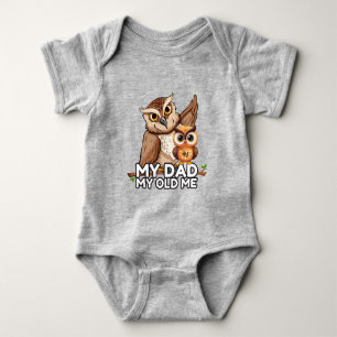 Body Para Bebé Bodysuit para bebé: Mi papá mi antiguo yo (gris)
