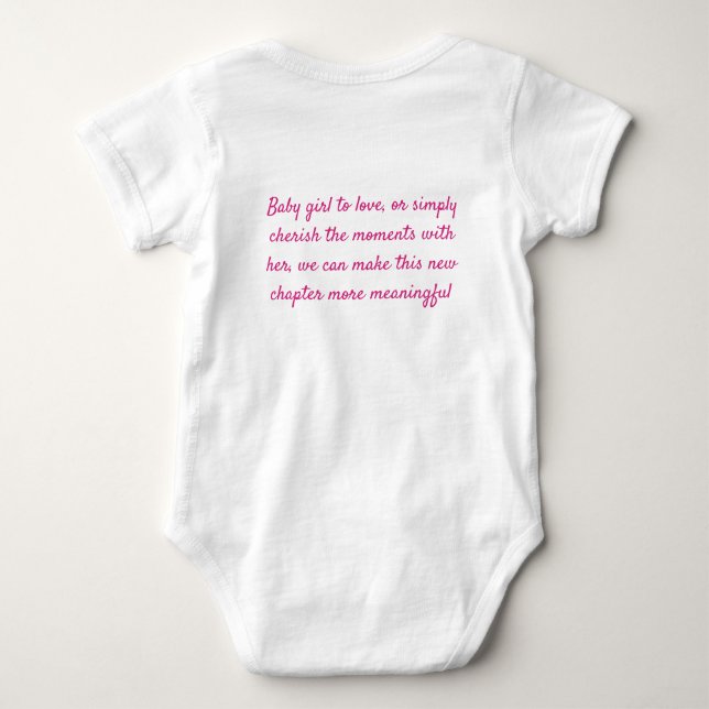 Body Para Bebé bodysuit para bebés recién nacidos (Reverso)