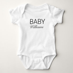 Body Para Bebé Bodysuit personalizado con el nombre del bebé