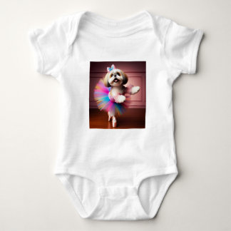Body Para Bebé Bodysuit un lindo bailarín de perro bailando
