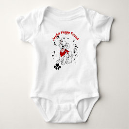 Body Para Bebé Bodysuite Playful Puppy Delight.
