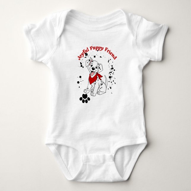 Body Para Bebé Bodysuite Playful Puppy Delight. (Anverso)