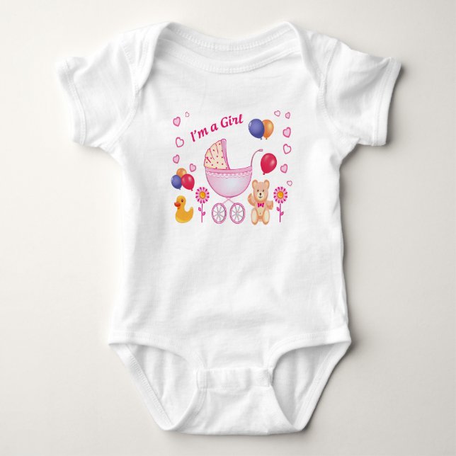 Body Para Bebé "Bodysuits enterizos para niña" (Anverso)