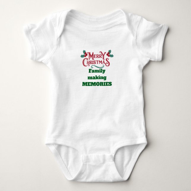 Body Para Bebé Bodysuits Feliz Navidad (Anverso)