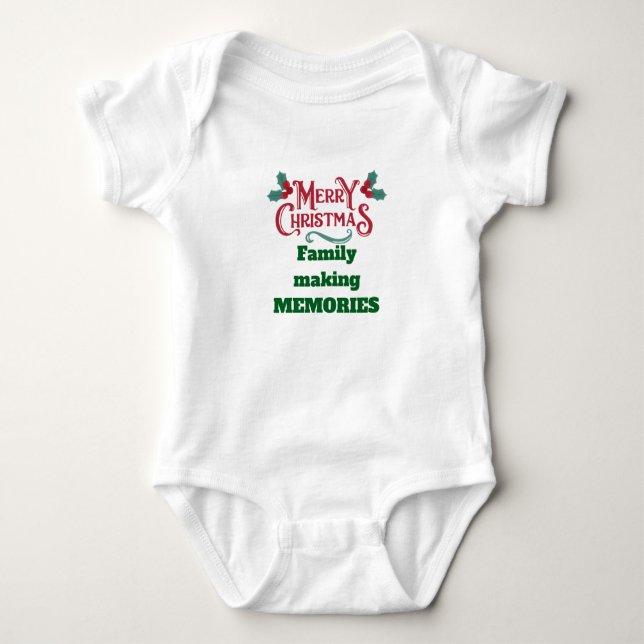 Body Para Bebé Bodysuits Merry Christmas (Anverso)