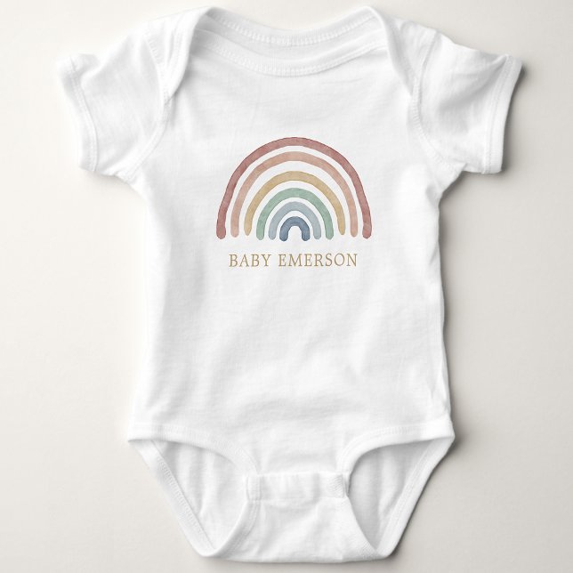 Body Para Bebé Boho Bebé Arcoíris (Cute Boho Rainbow Baby Shower Baby Bodysuit by Painted Paperie
)