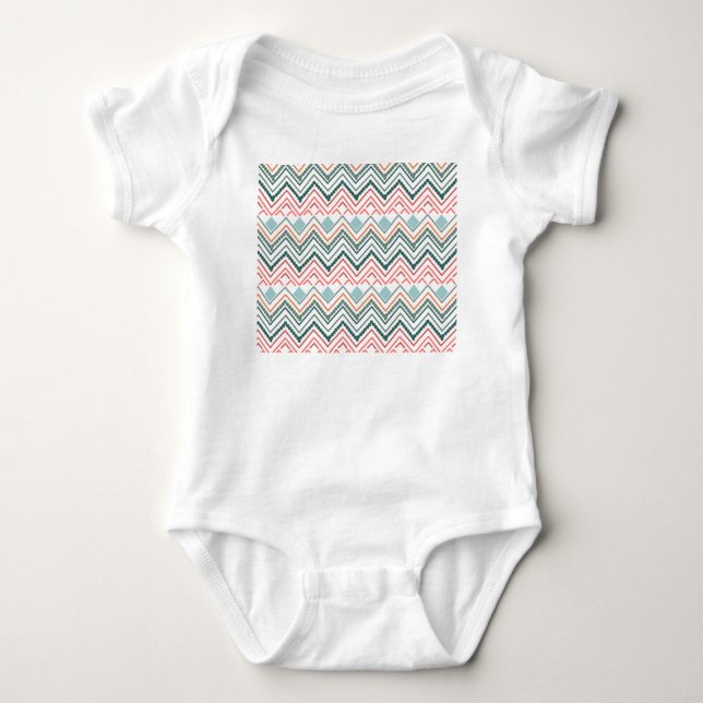 Body Para Bebé Boho Chevron (Anverso)