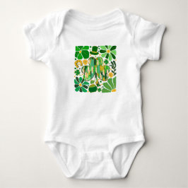 Body Para Bebé Boho Floral Brillante Día de San Patricio Trébol