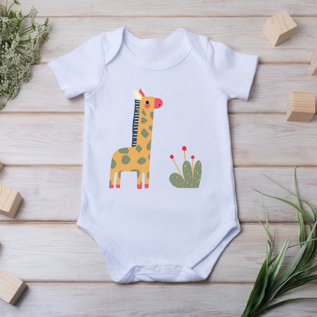 Body Para Bebé Boho Giraffe imprime Baby Bodysuit (Subido por el creador)