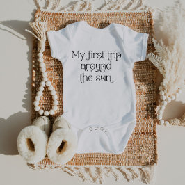 Body Para Bebé Boho Mi Primer Viaje Alrededor Del Traje De Ceboll