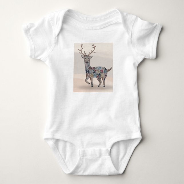 Body Para Bebé Boho Nursery Art Baby Romper / Bodysuit (Anverso)
