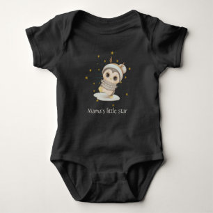 Body Para Bebé Boho Pingüino De Invierno Con Estrellas Y Niños Be