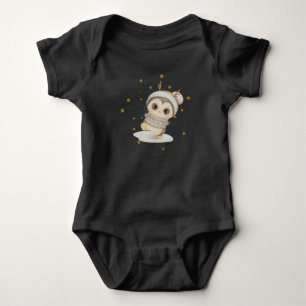 Body Para Bebé Boho Pingüino De Invierno Con Stars Baby Bodysuit