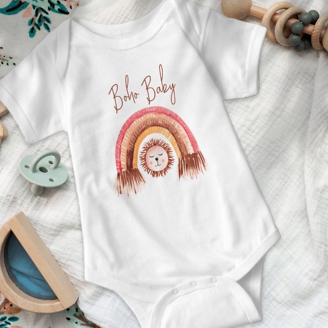 Body Para Bebé Boho Rainbow Cute Lion Boho Baby (Subido por el creador)