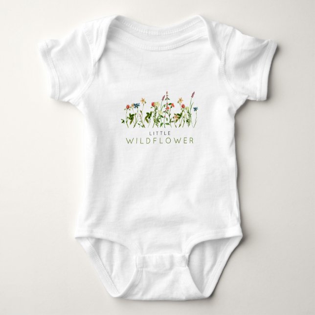 Body Para Bebé Boho Wildflower (Anverso)