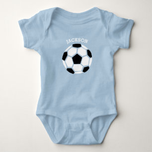 Body Para Bebé Bola de fútbol adorable Personalizado Bebé Deporte