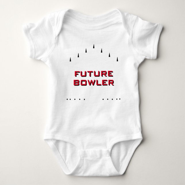 Body Para Bebé Bola "Future Bowler" (Anverso)