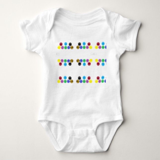 Body Para Bebé bolas coloreadas (Anverso)