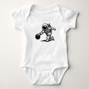 Body Para Bebé Boliche de Astronauta