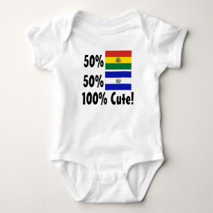 Body Para Bebé Boliviano del 50% el 50% salvadoreño el 100% lindo