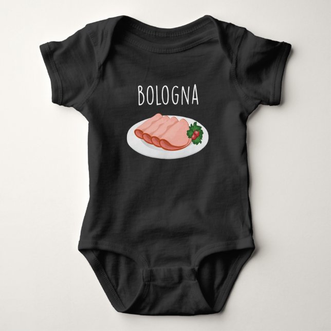 Body Para Bebé Bolonia Sausage Foodie Baloney Mortadella Lover (Anverso)