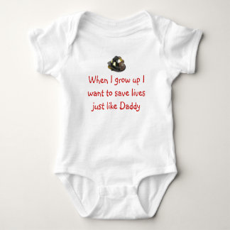 Body Para Bebé Bombero futuro