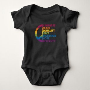 Body Para Bebé Bondad Paz Igualdad Amor Inclusión Esperanza Diver