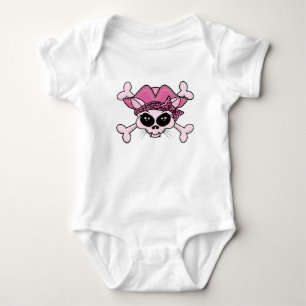 Body Para Bebé Bonito Pirate Kitty Skull