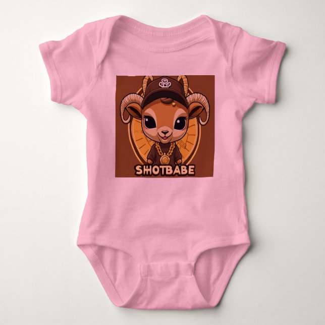 Body Para Bebé Bonito rosa para tu pequeño viajero" (Anverso)