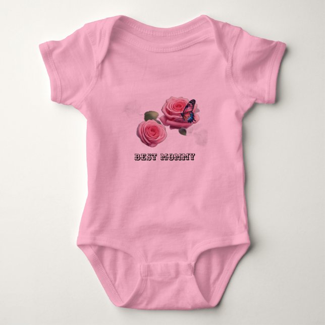 Body Para Bebé Bonito rosa para tu pequeño viajero" (Anverso)