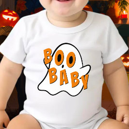 Body Para Bebé Boo Bebés Niños Fantasma Halloween Blanco