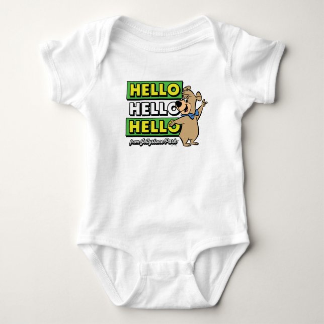 Body Para Bebé Boo-Boo Bear Hola Hola Desde Jellystone (Anverso)