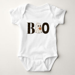 Body Para Bebé Boo Candy Corn Letters con Fantasma y Confetti