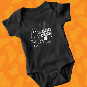 Body Para Bebé Boo Crew Bebé Familia Combinando Blanco Halloween