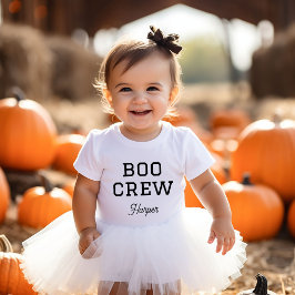 Body Para Bebé Boo Crew Monogrammed Halloween