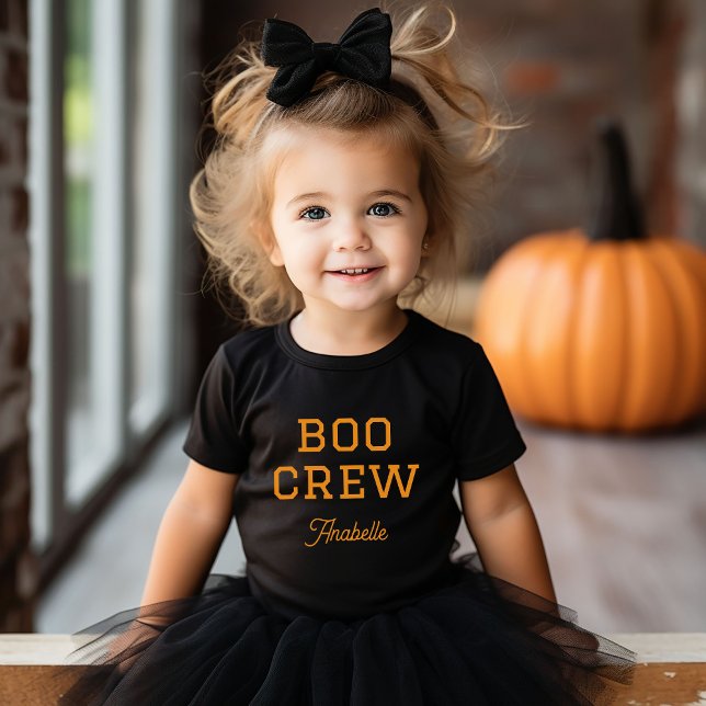 Body Para Bebé Boo Crew Monogrammed Halloween (Subido por el creador)