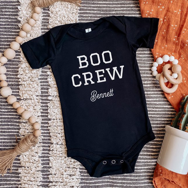 Body Para Bebé Boo Crew Monogrammed Halloween (Subido por el creador)