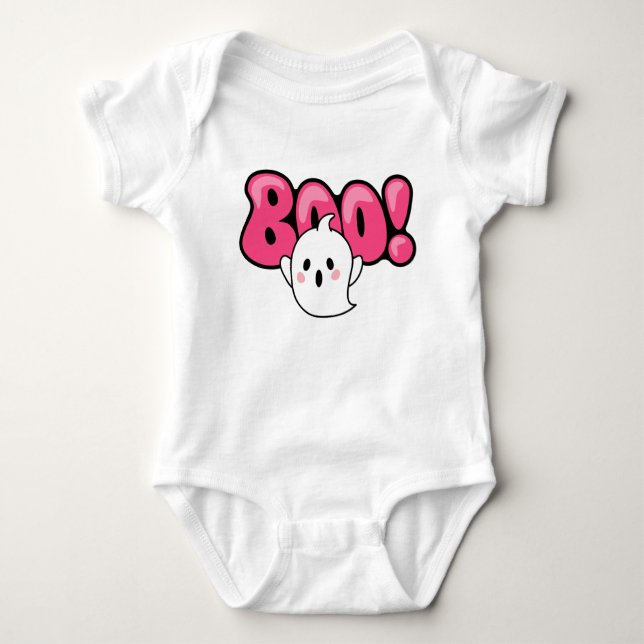 Body Para Bebé Boo Cute Ghost (Anverso)