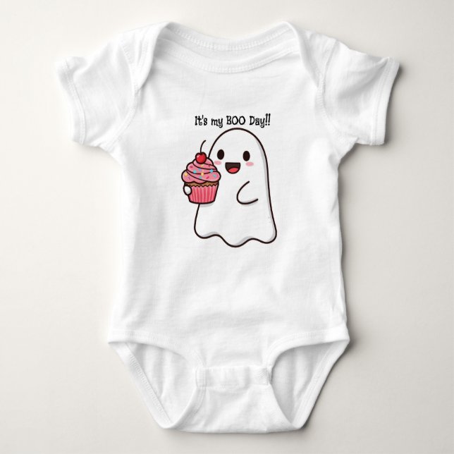 Body Para Bebé Boo day chica bodysuit (Anverso)