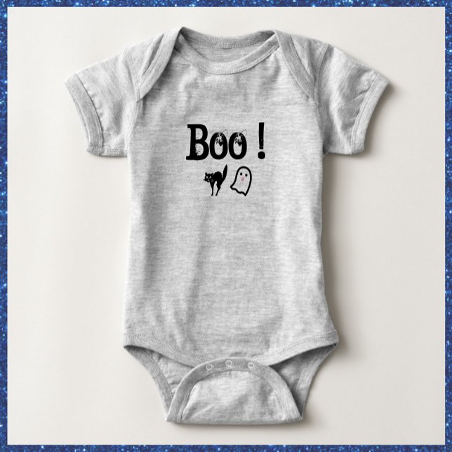 Body Para Bebé ¡Boo de Halloween! (Subido por el creador)