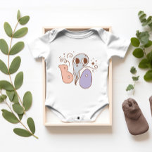 "Boo" de Halloween bebé súper lindo, fantasma