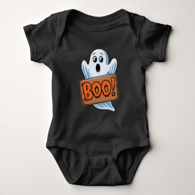 Body Para Bebé Boo Fantôme d'halloween (Anverso)