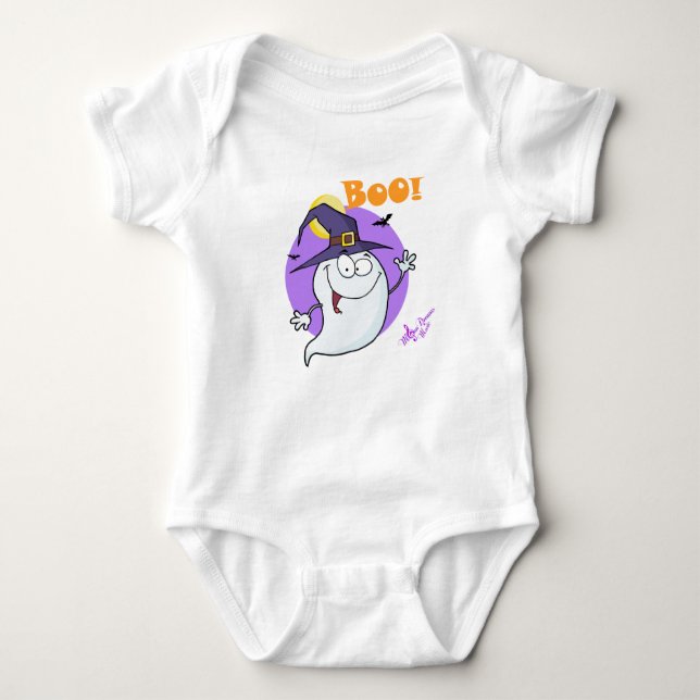 Body Para Bebé Boo Ghost Infrieper (Anverso)