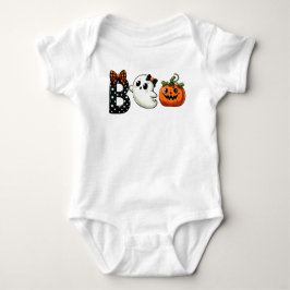 Body Para Bebé Boo Halloween Fantasma y Calabaza