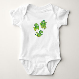 Body Para Bebé Boo Octopus Green Kids Clothing & Décing