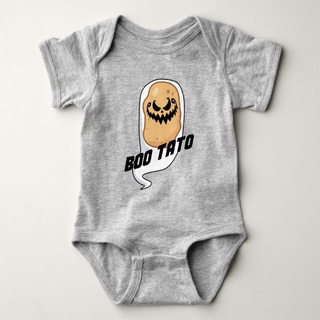 Body Para Bebé Boo-Tato Spooky Potato Food Halloween (Anverso)