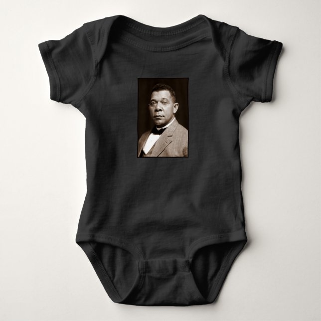 Body Para Bebé Booker Washington: Educador afroamericano (Anverso)