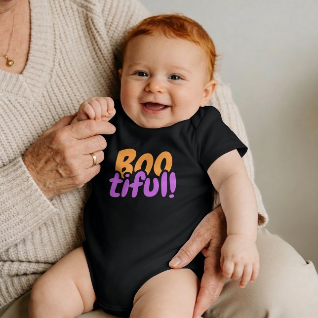 Body Para Bebé BOOtiful — Letra de Burbuja de Halloween (Subido por el creador)