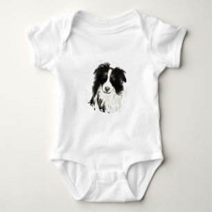 Body Para Bebé Border collie de encargo - colección del perro